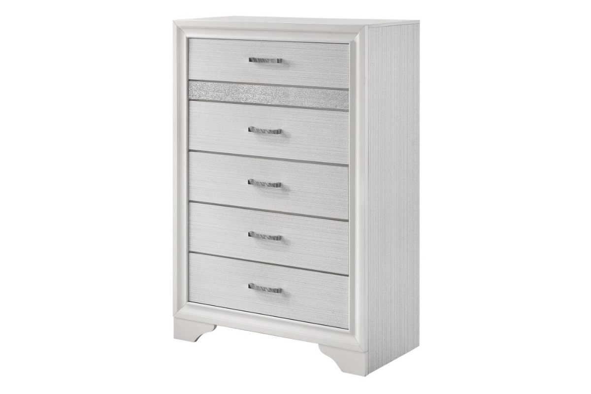 MIRANDA 6-DRAWER BEDROOM CHEST WHITE