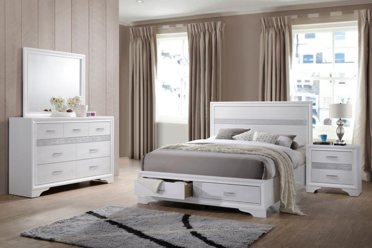 MIRANDA  BEDROOM SET WHITE