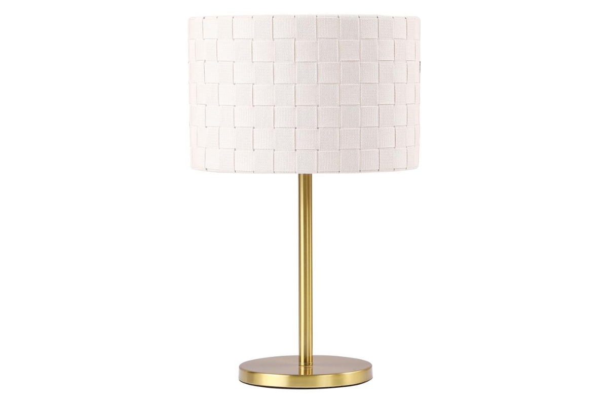 RAMIRO 66-INCH DRUM SHADE METAL BEDSIDE TABLE LAMP GOLD