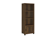 Sachin 3-shelf engineered wood media tower dark pine