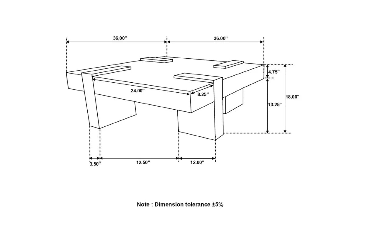 SAMIRA SQUARE SOLID WOOD COFFEE TABLE NATURAL SHEESHAM