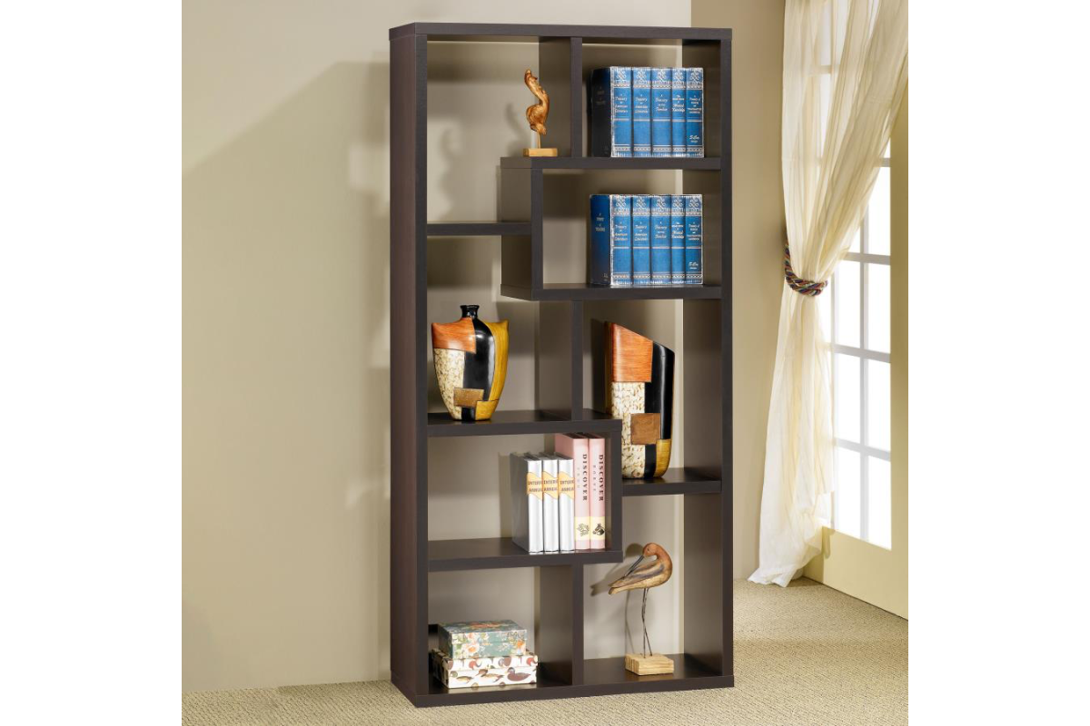 THEO 71-INCH 6-SHELF BOOKSHELF