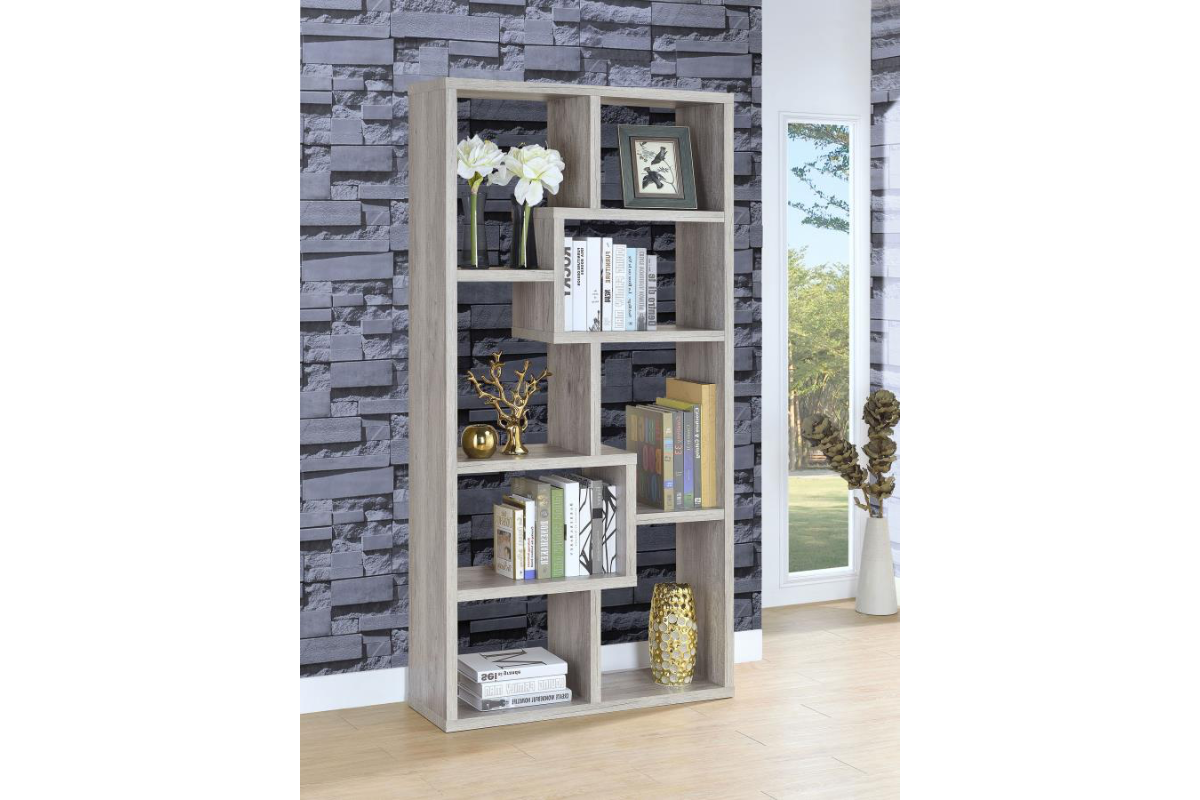 THEO 71-INCH 6-SHELF BOOKSHELF