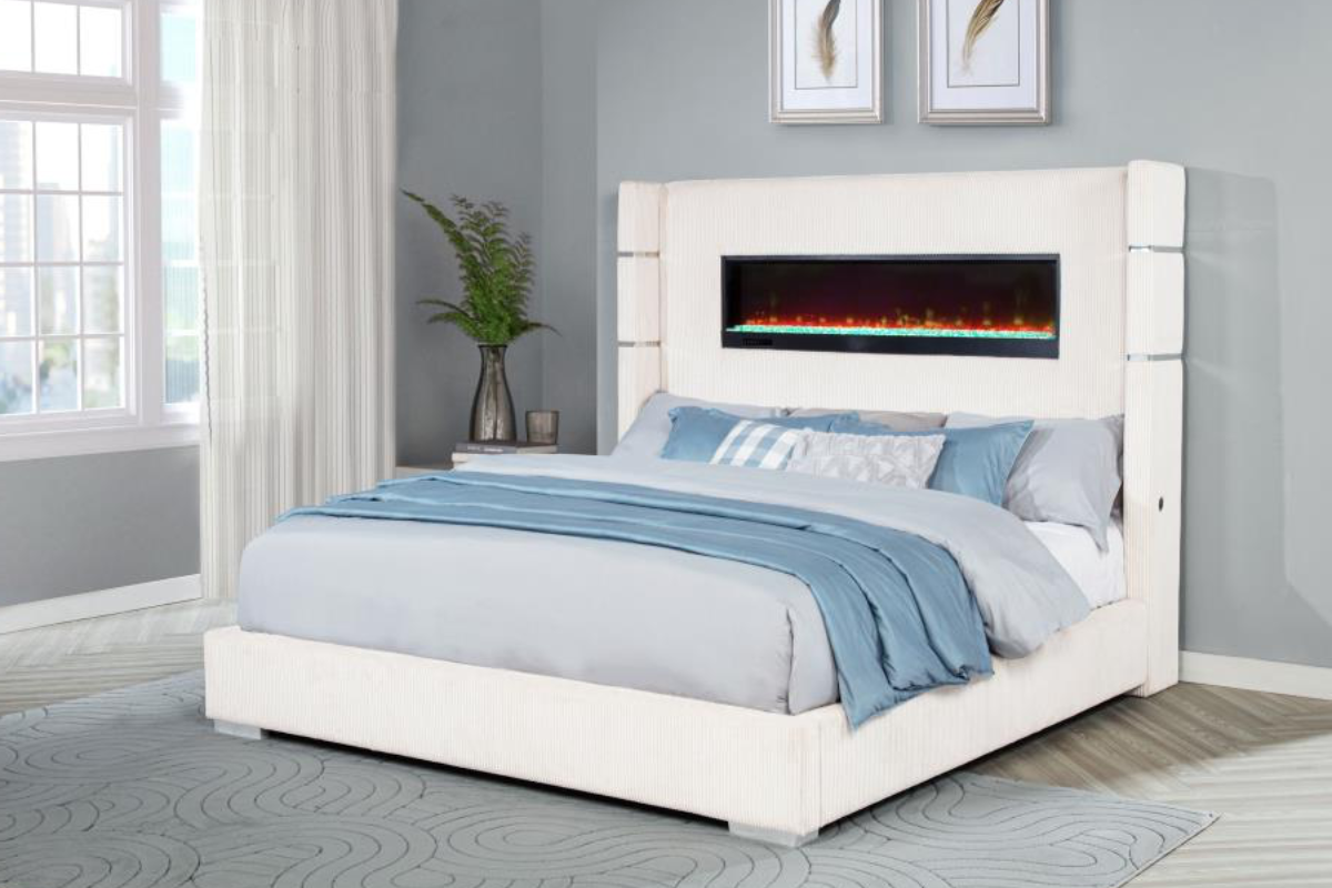 TISDALL UPHOLSTERED  FLAME VISUALIZER BED