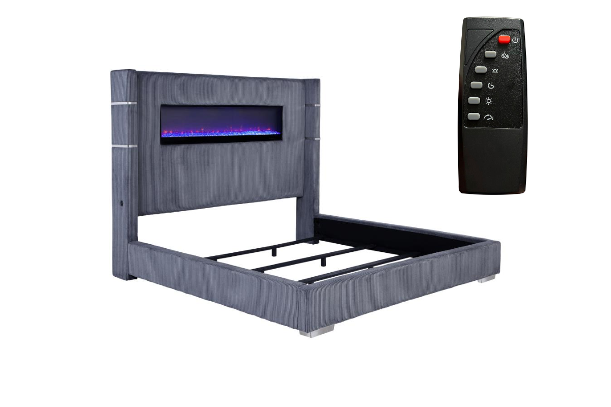 TISDALL UPHOLSTERED  FLAME VISUALIZER BED