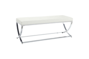 WALTON LEATHERETTE UPHOLSTERED TUFTED ACCENT BENCH