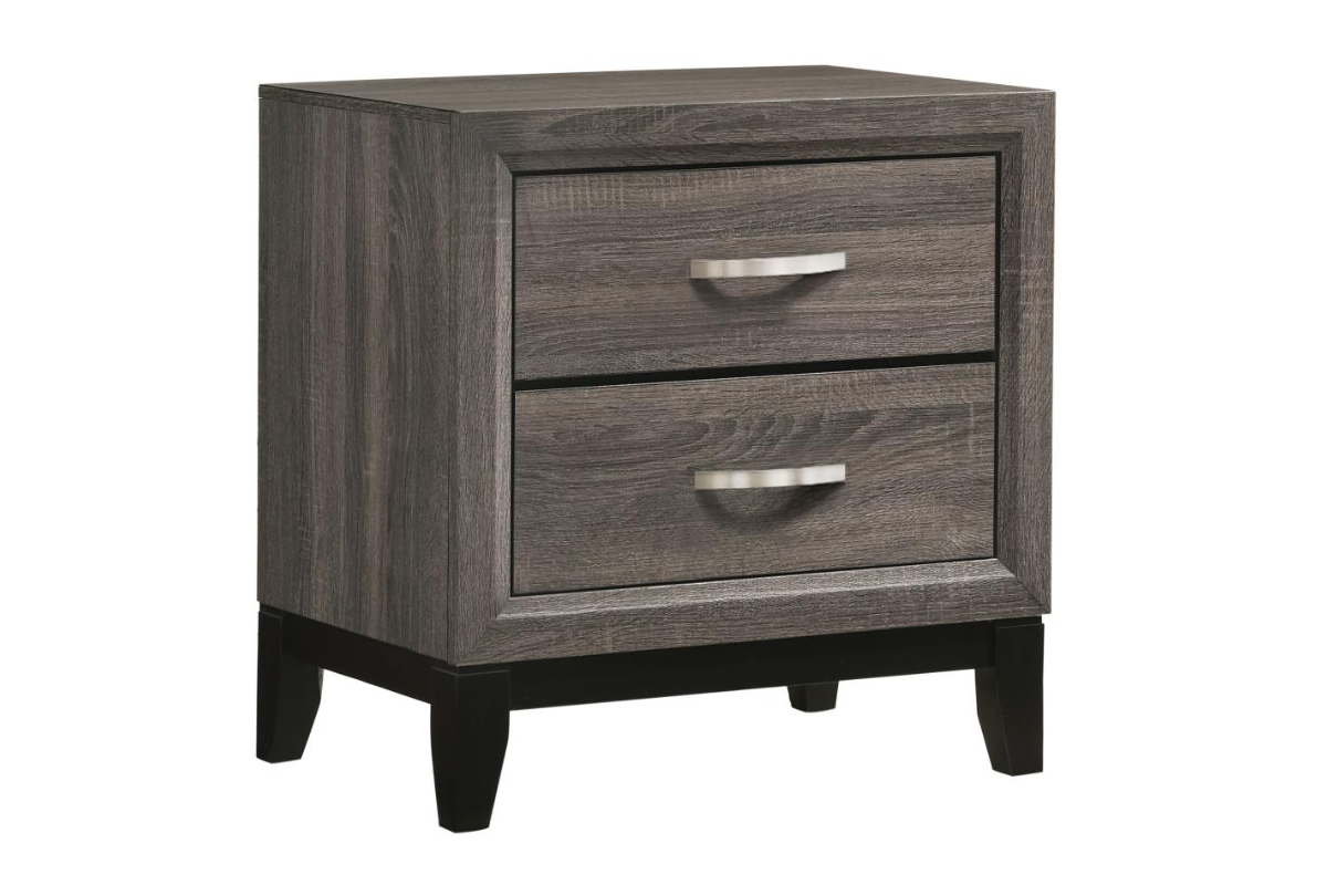 WATSON 2-DRAWER NIGHTSTAND GREY OAK