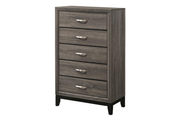 WATSON 5-DRAWER BEDROOM CHEST GREY OAK