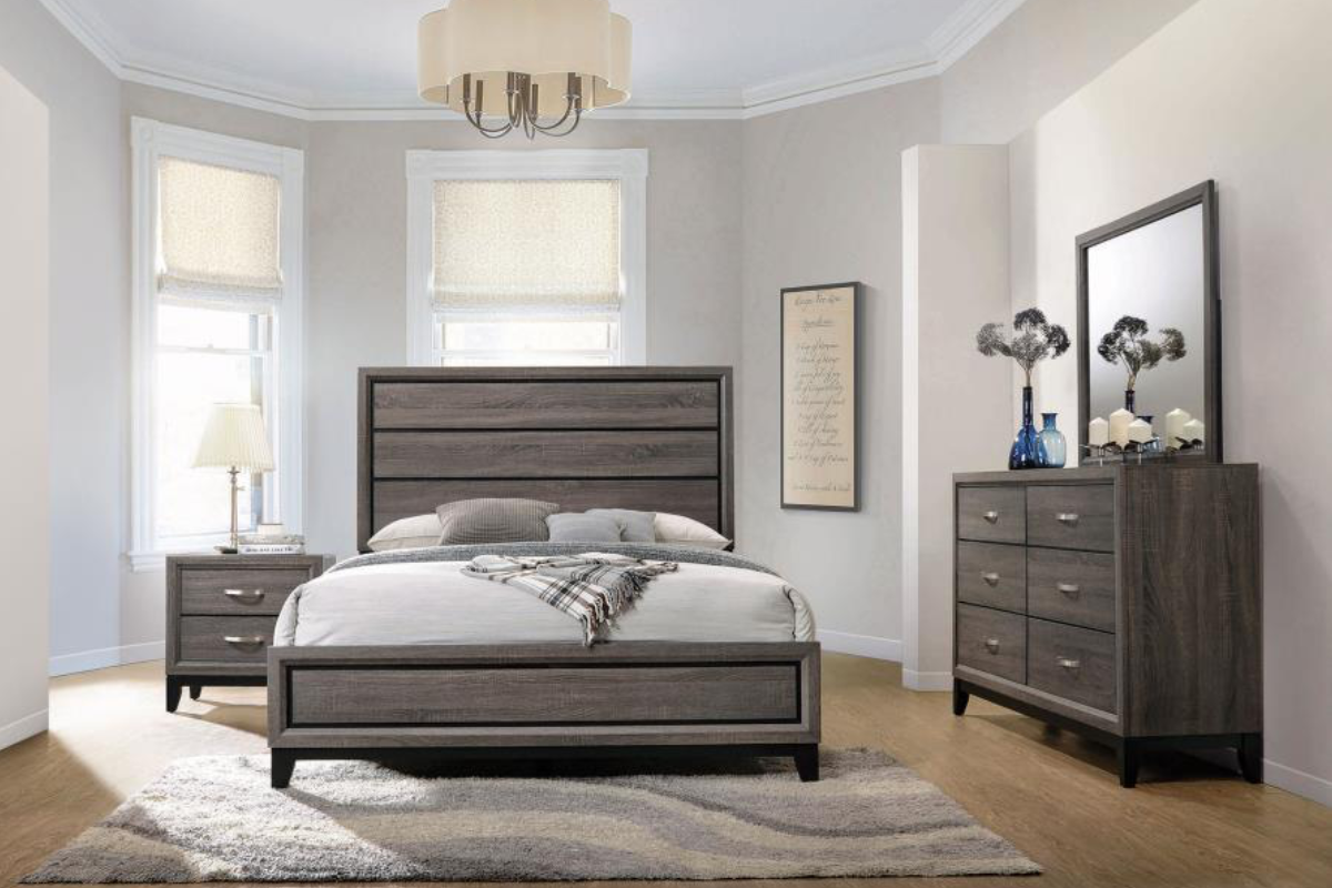 WATSON  BEDROOM SET GREY OAK