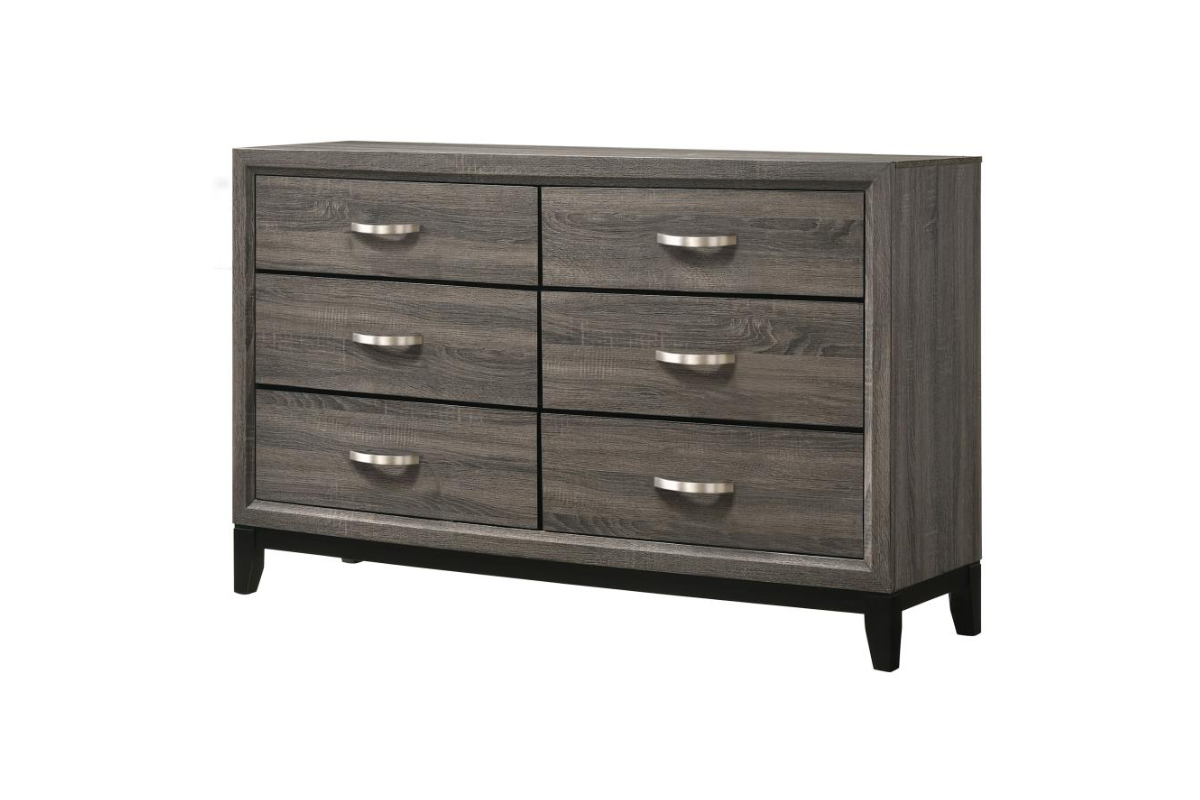 WATSON 6-DRAWER DRESSER GREY OAK