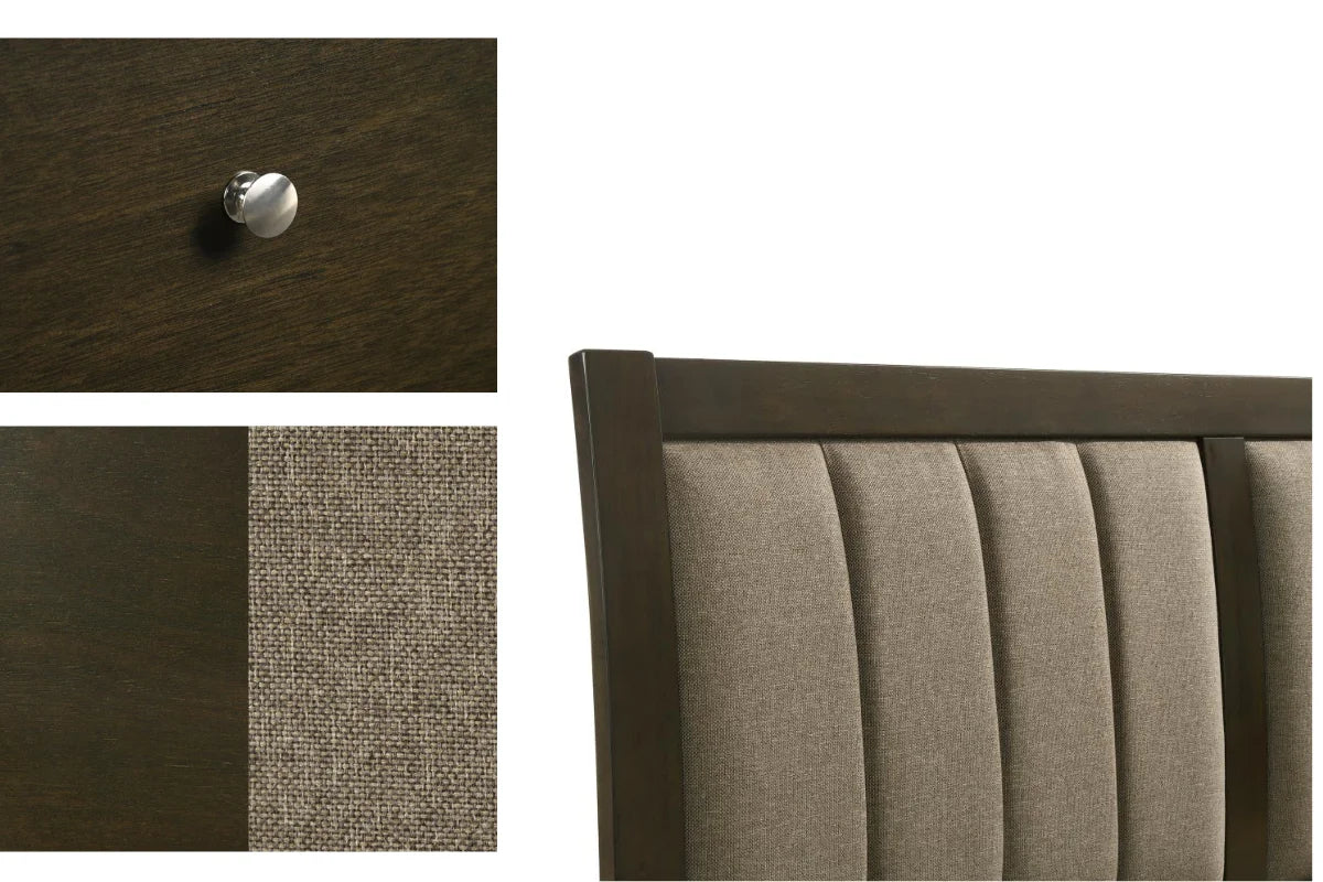 WILKES  BEDROOM SET DARK COCOA