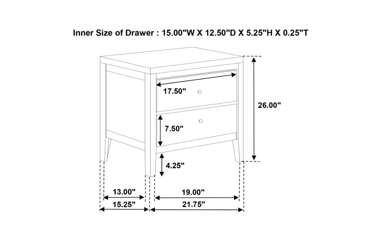WILKES  BEDROOM SET DARK COCOA