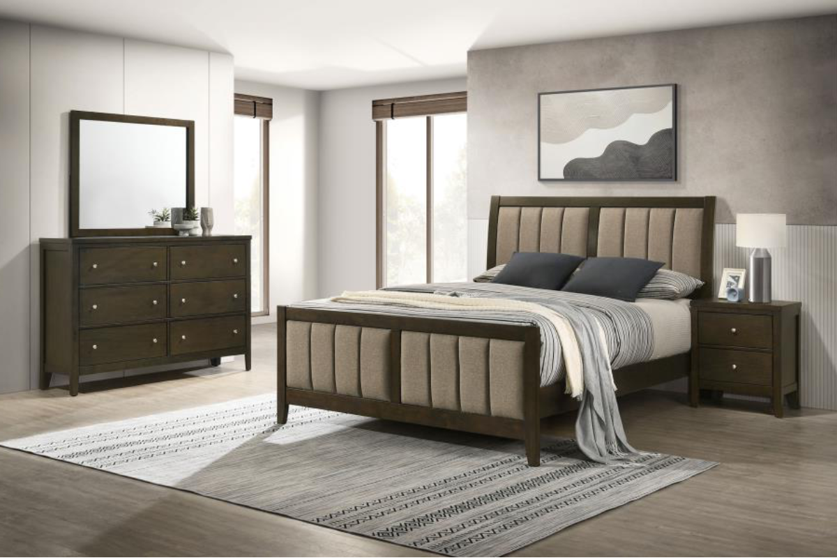 WILKES  BEDROOM SET DARK COCOA