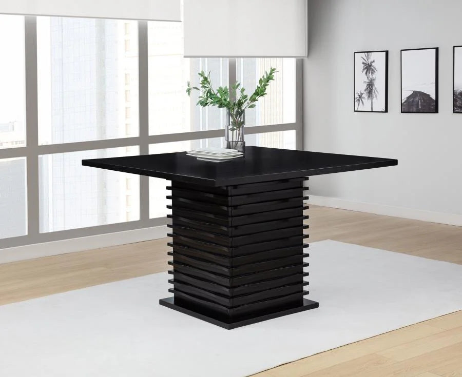 STANTON SQUARE 54-INCH COUNTER HEIGHT DINING TABLE BLACK