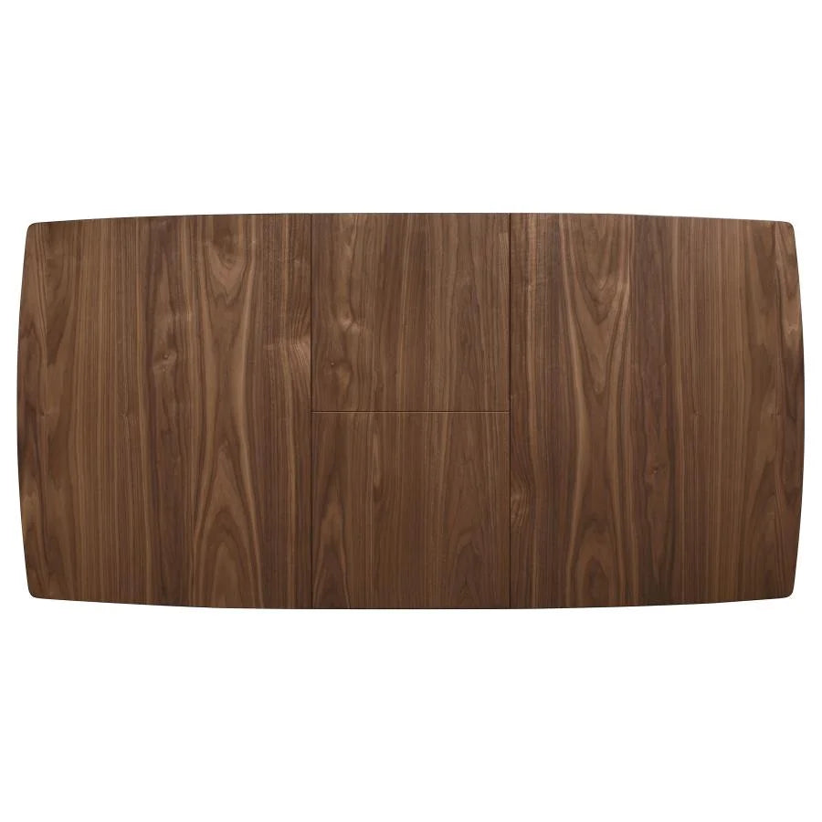 ALFREDO 63-INCH EXTENSION LEAF DINING TABLE NATURAL WALNUT
