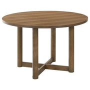 CRESTMORE 46-INCH ROUND WOOD DINING TABLE WALNUT