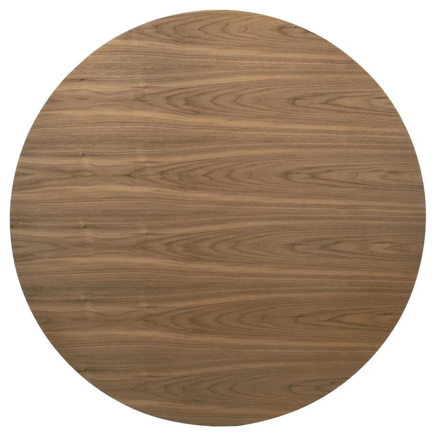 CRESTMORE 46-INCH ROUND WOOD DINING TABLE WALNUT