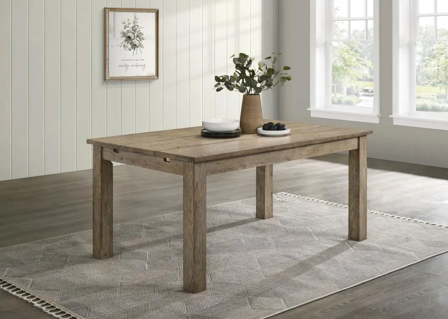 CARDOVA 87-INCH SOLID WOOD EXTENSION DINING TABLE VINEYARD OAK