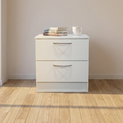 ALLEGRO 2-DRAWER NIGHTSTAND WHITE MATTE