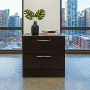 ALLEGRO 2-DRAWER NIGHTSTAND CAPPUCCINO MATTE