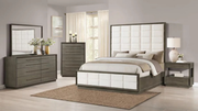DURANGO 5-PIECE BEDROOM SET TAUPE OAK