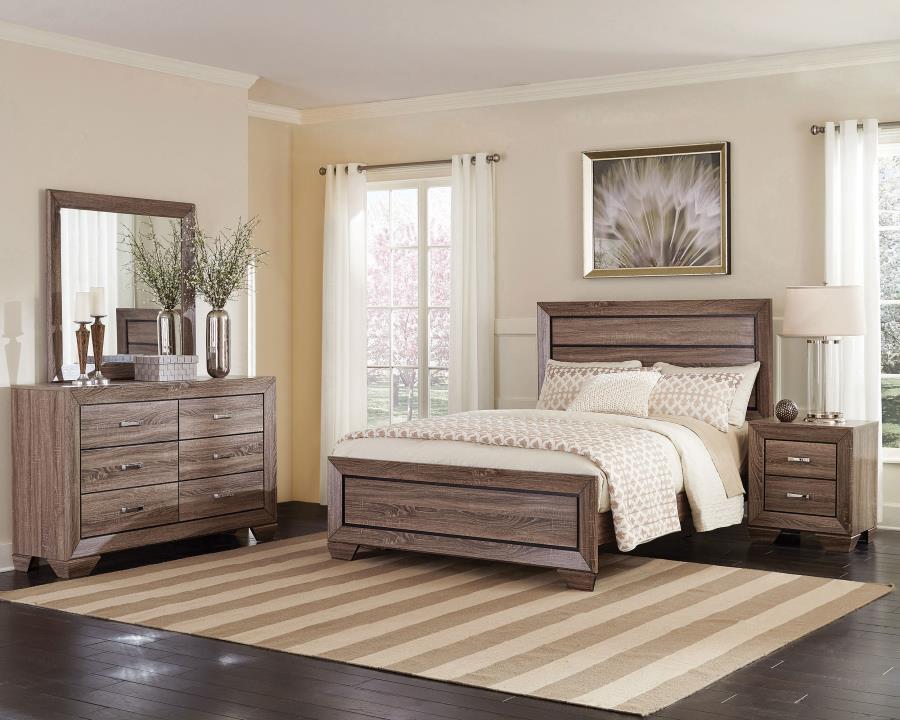 Kauffman  Queen Bedroom Set Washed Taupe
