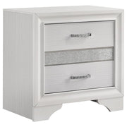 MIRANDA 3-DRAWER NIGHTSTAND WHITE