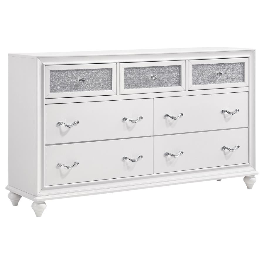 BARZINI 5-PIECE QUEEN BEDROOM SET WHITE