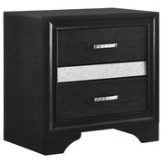 MIRANDA 3-DRAWER NIGHTSTAND BLACK