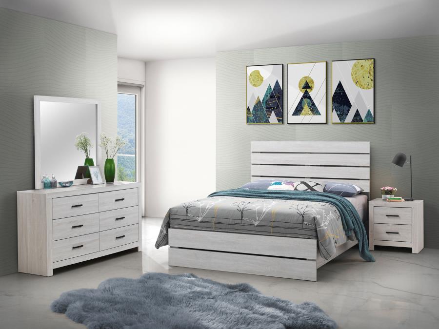 BRANTFORD  QUEEN BEDROOM SET COASTAL WHITE