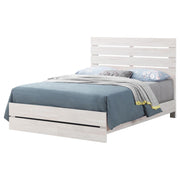 BRANTFORD WOOD QUEEN PANEL BED COASTAL WHITE
