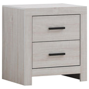 BRANTFORD 2-DRAWER NIGHTSTAND COASTAL WHITE