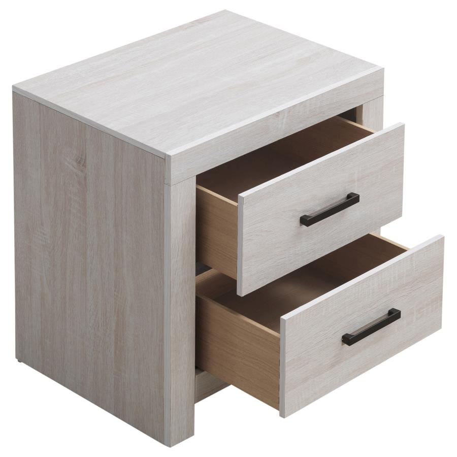 BRANTFORD 2-DRAWER NIGHTSTAND COASTAL WHITE