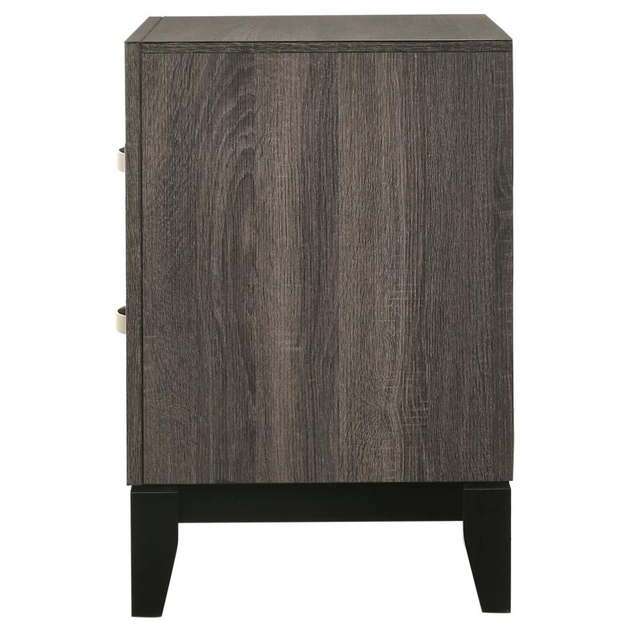 WATSON 2-DRAWER NIGHTSTAND GREY OAK