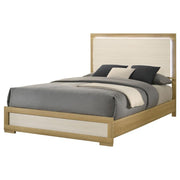 HYLAND WOOD LED PANEL BED NATURAL