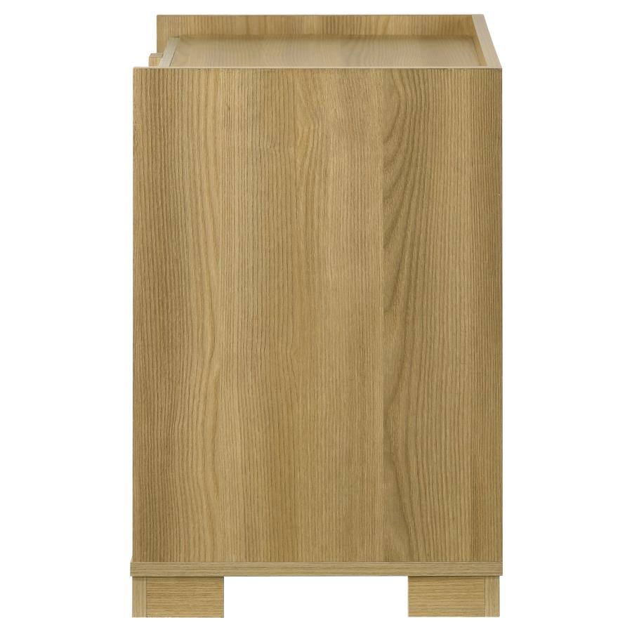 HYLAND 2-DRAWER NIGHTSTAND BEDSIDE TABLE NATURAL
