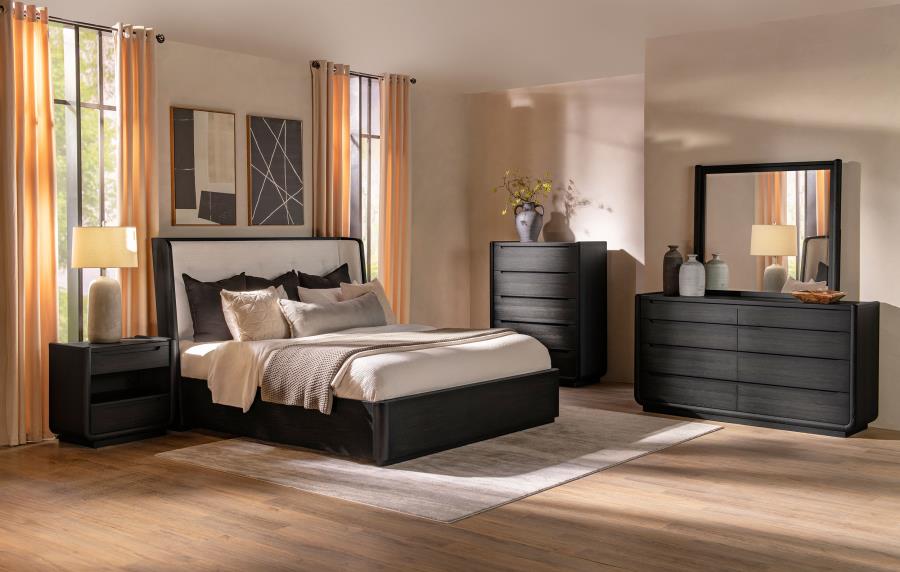 Leandro  Bedroom Set Burnished Black