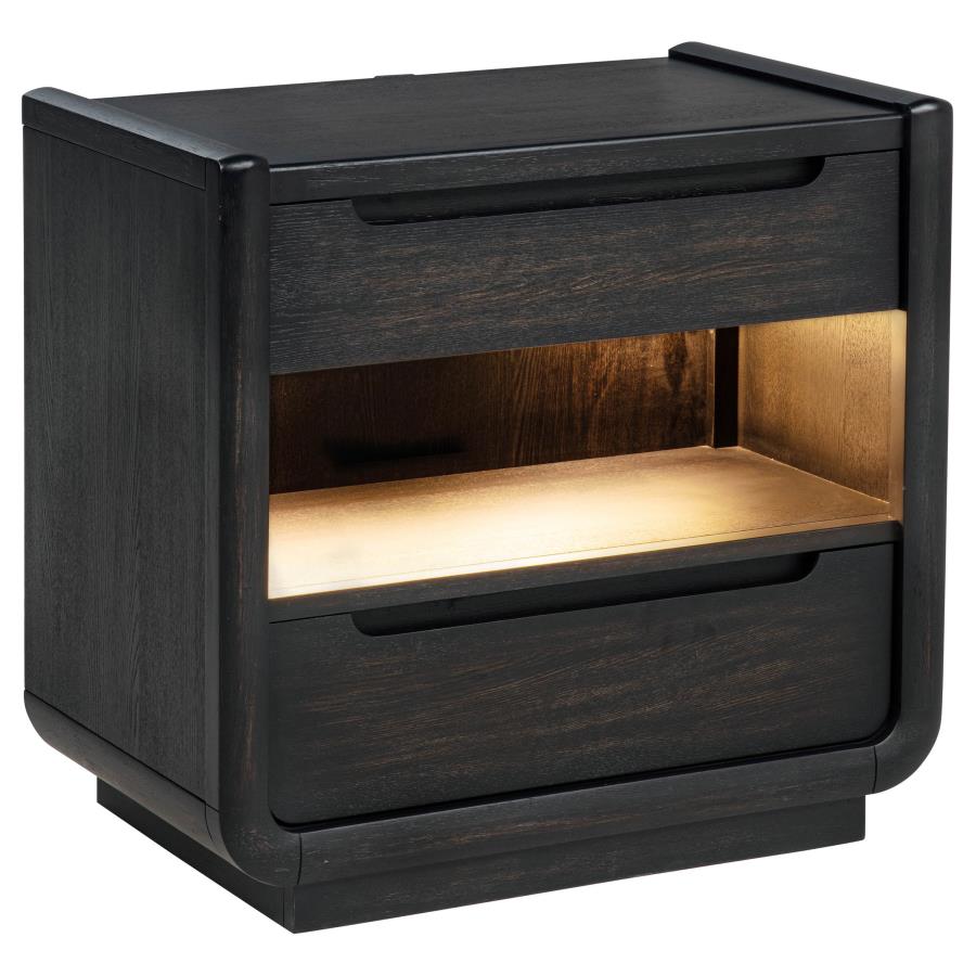 Leandro  Bedroom Set Burnished Black