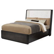 Leandro 55-inch Wingback Bed Burnished Black