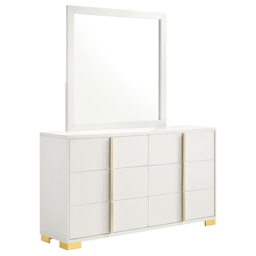 MARCELINE 6-DRAWER DRESSER WITH MIRROR