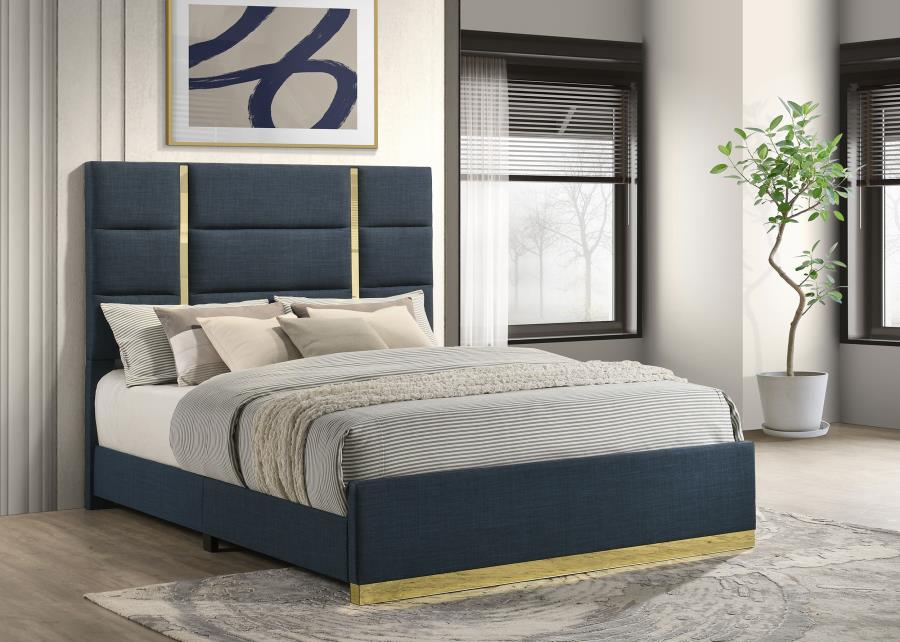 INES 5-PIECE BEDROOM SET GREY AND WHITE HIGH GLOSS