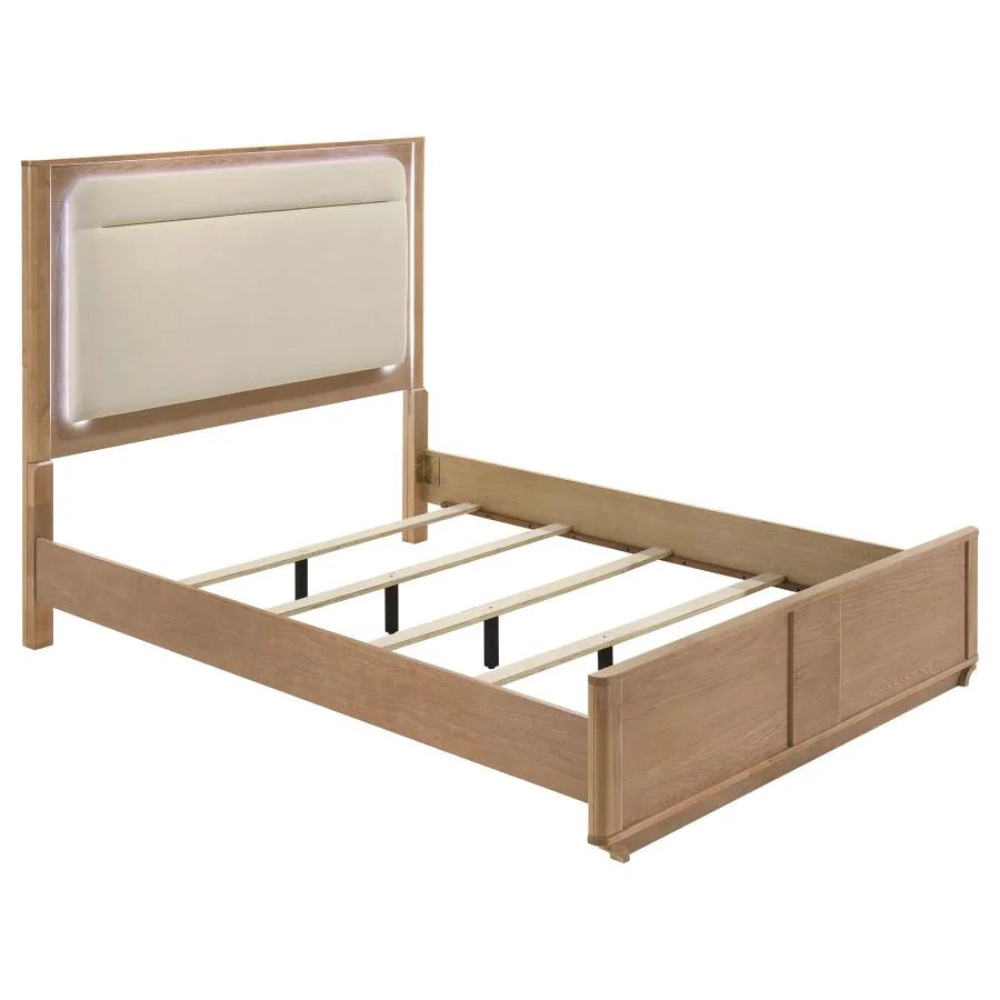 LEANNE 5-PIECE QUEEN BEDROOM SET LIGHT OAK