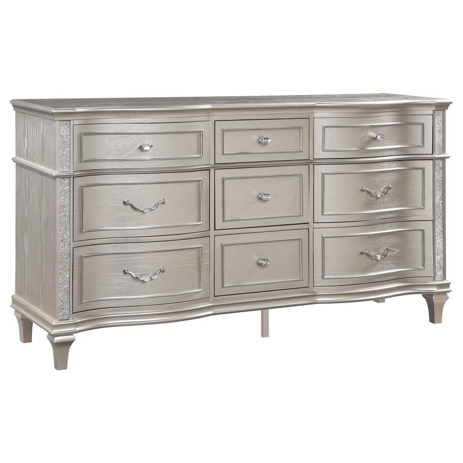 Evangeline  Queen Bedroom Set Silver Oak