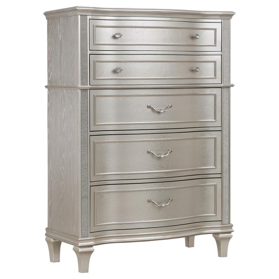 Evangeline  Queen Bedroom Set Silver Oak