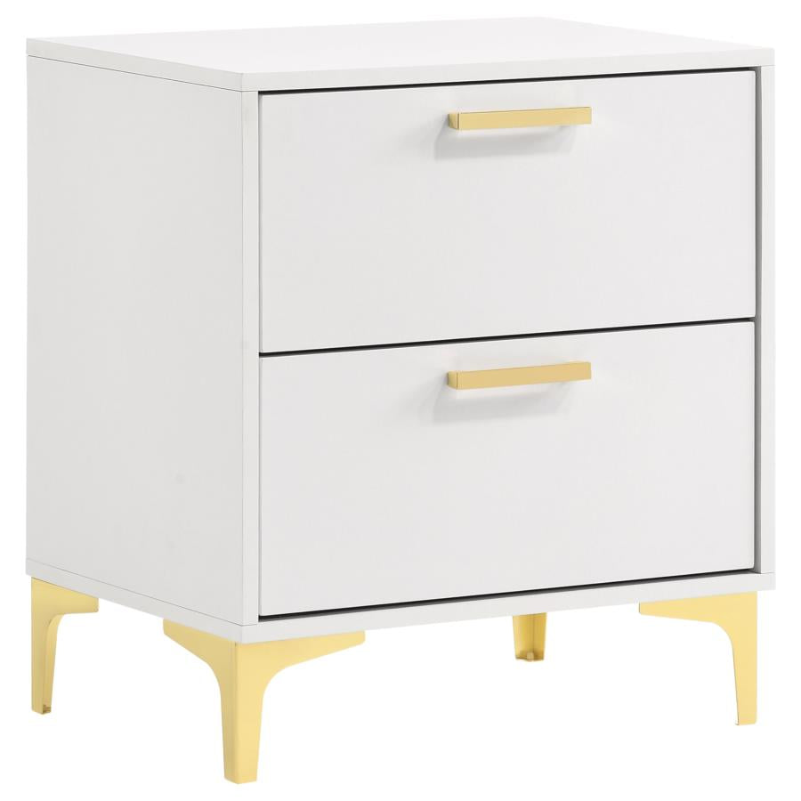 KENDALL 2-DRAWER NIGHTSTAND WHITE