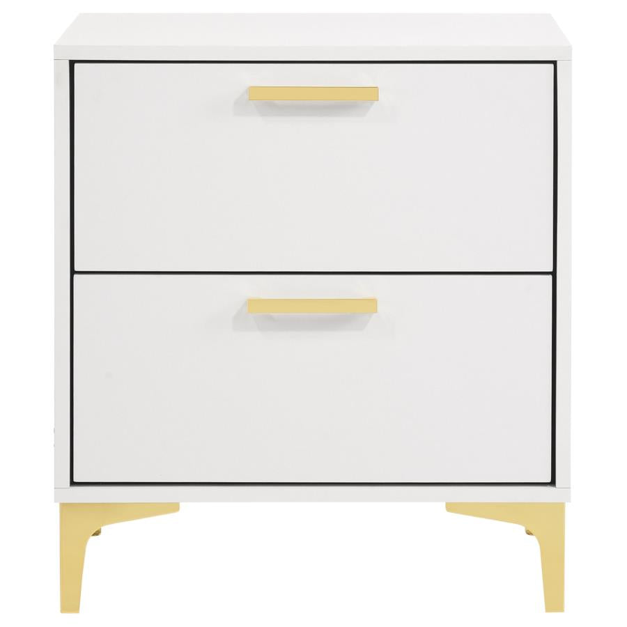KENDALL 2-DRAWER NIGHTSTAND WHITE