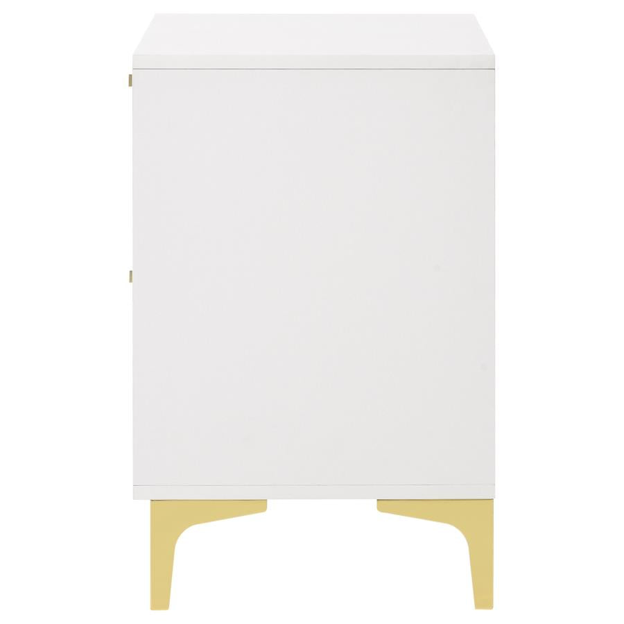 KENDALL 2-DRAWER NIGHTSTAND WHITE