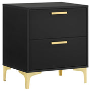 KENDALL 2-DRAWER NIGHTSTAND BLACK