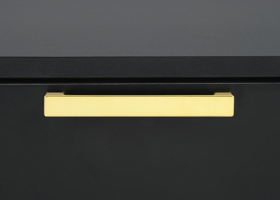 KENDALL 2-DRAWER NIGHTSTAND BLACK