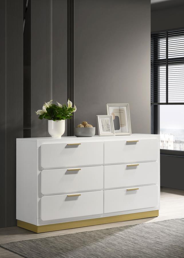 CARAWAY 6-DRAWER DRESSER BLACK